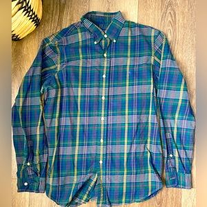 Ralph Lauren Long Sleeve Button Up- plaid (Medium)